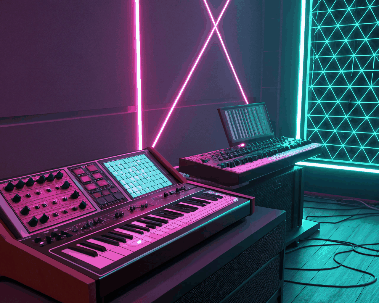 Synthetic Retro Wave Jingle for Tech Product Launches