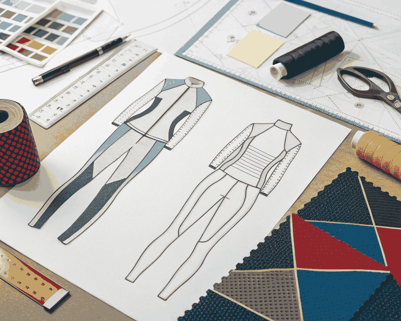 Technical Fashion Flats for Sportswear and Activewear Brands