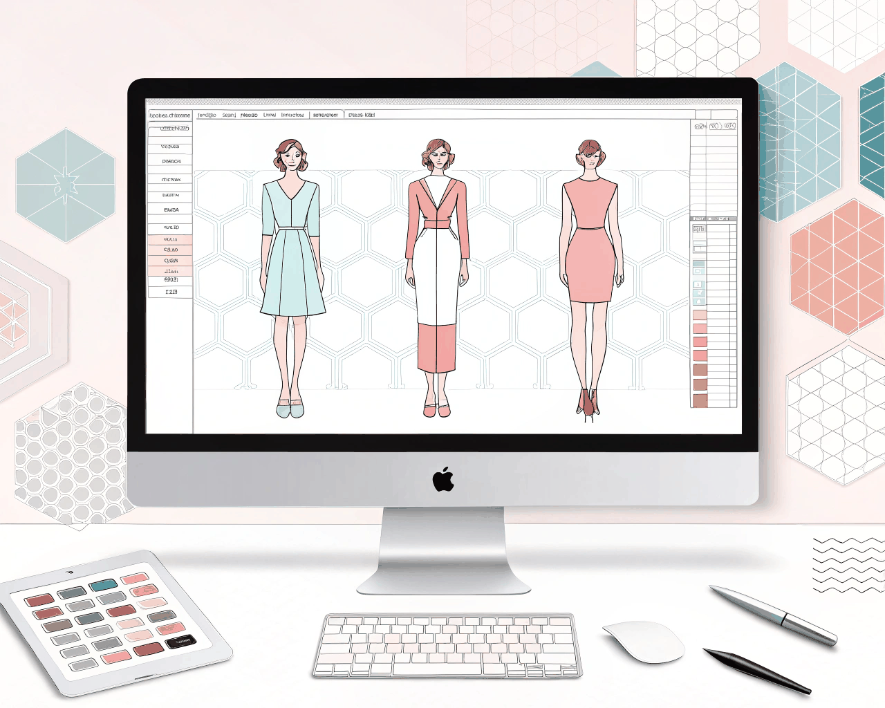 Vector-based Fashion Figure Templates for Consistent Brand Lookbooks