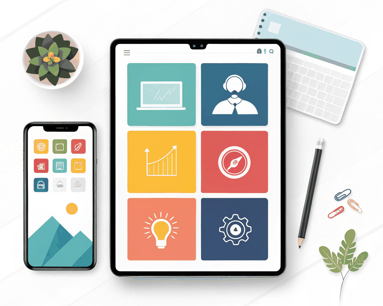 Vector-Based UI Icon Set and HUD Elements for Mobile Games