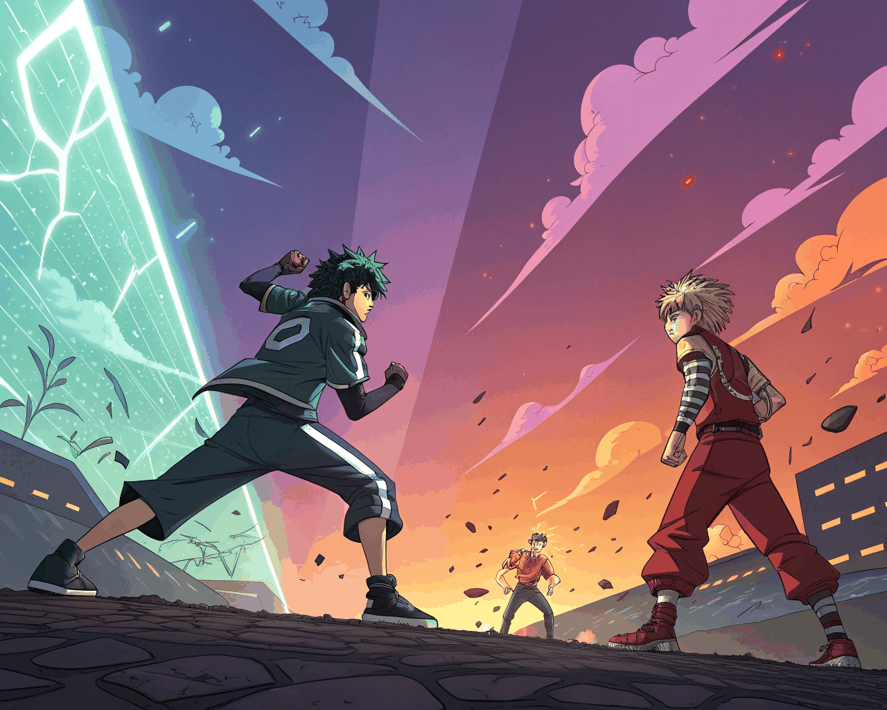 Vibrant Key Art Illustrations for Mobile Game App Store Pages