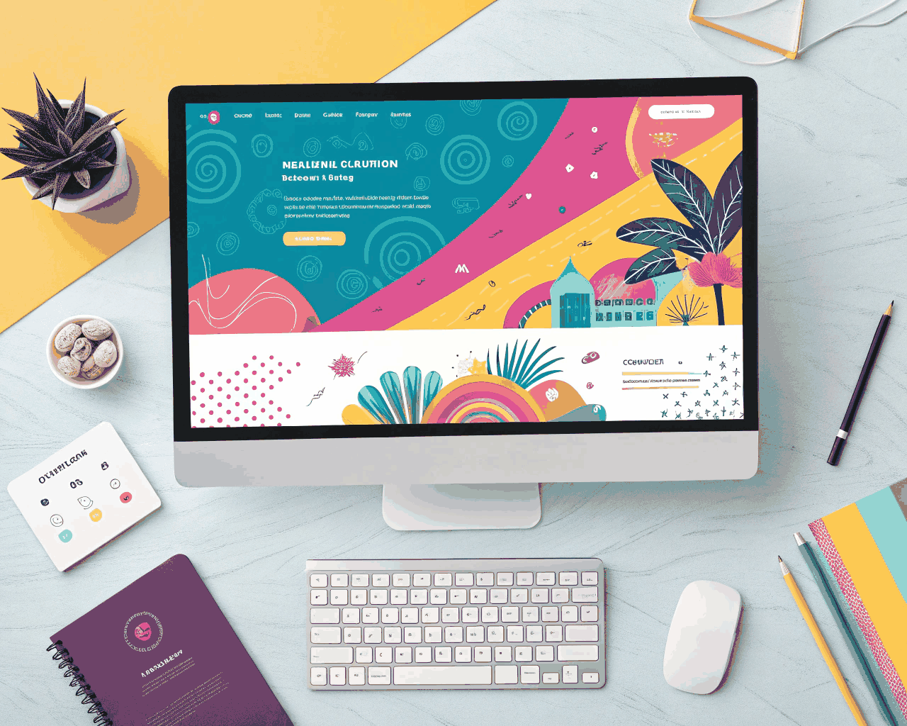 Vibrant Landing Page Design