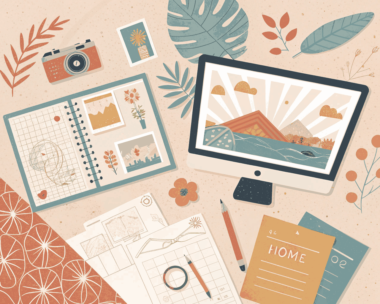 Vintage Retro Homepage Design