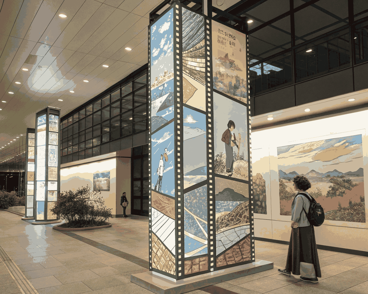 Webtoon-Style Vertical Scroll Comic Panel Set